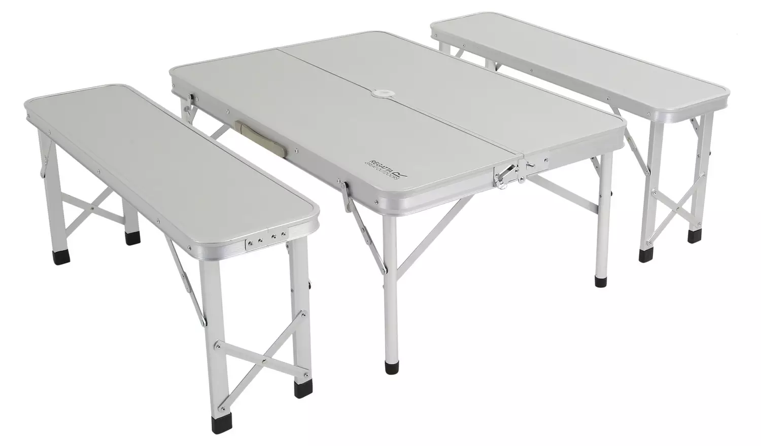 Regatta Folding Compact Picnic Table and 2 Bench Set