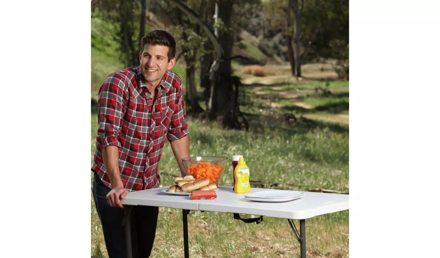 Lifetime Folding Height Adjustable Camping Table