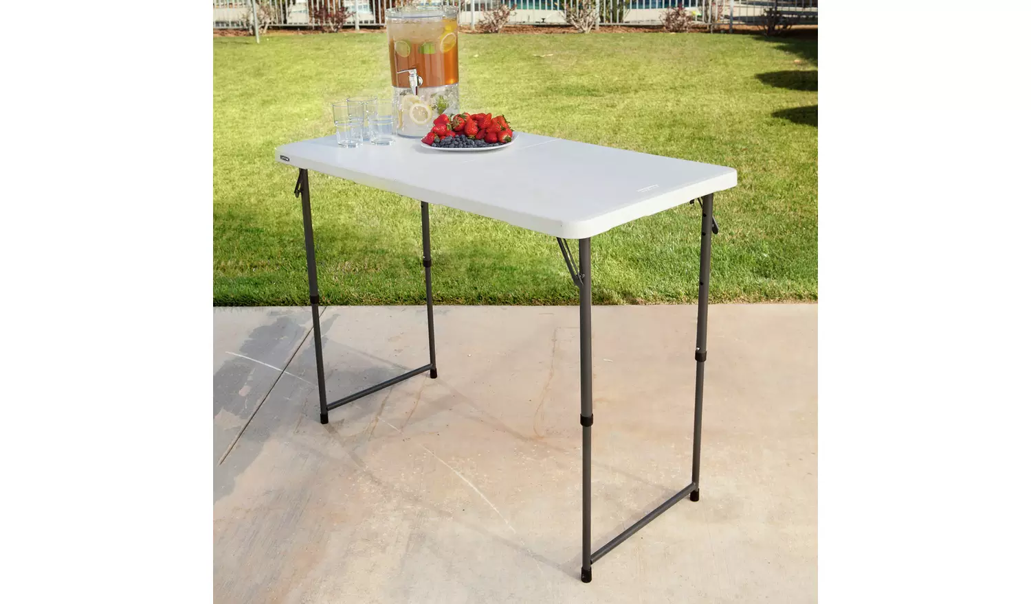 Lifetime Folding Height Adjustable Camping Table