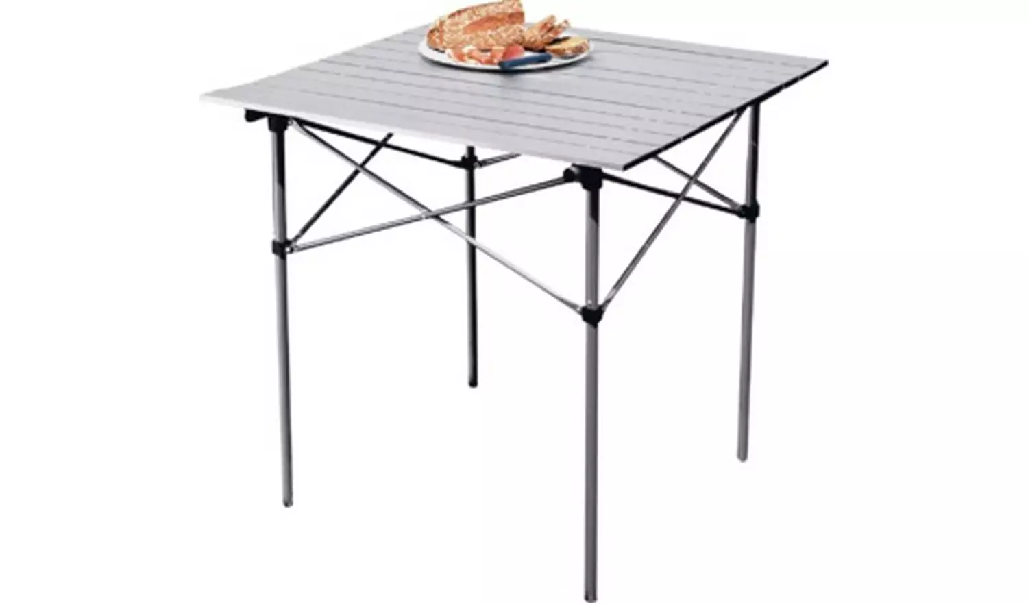 Aluminium Folding Camping Table with Slatted Top