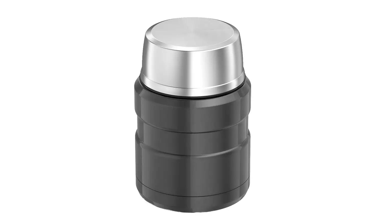 Thermos Stainless Steel King Gun Metal Food Flask - 470ml