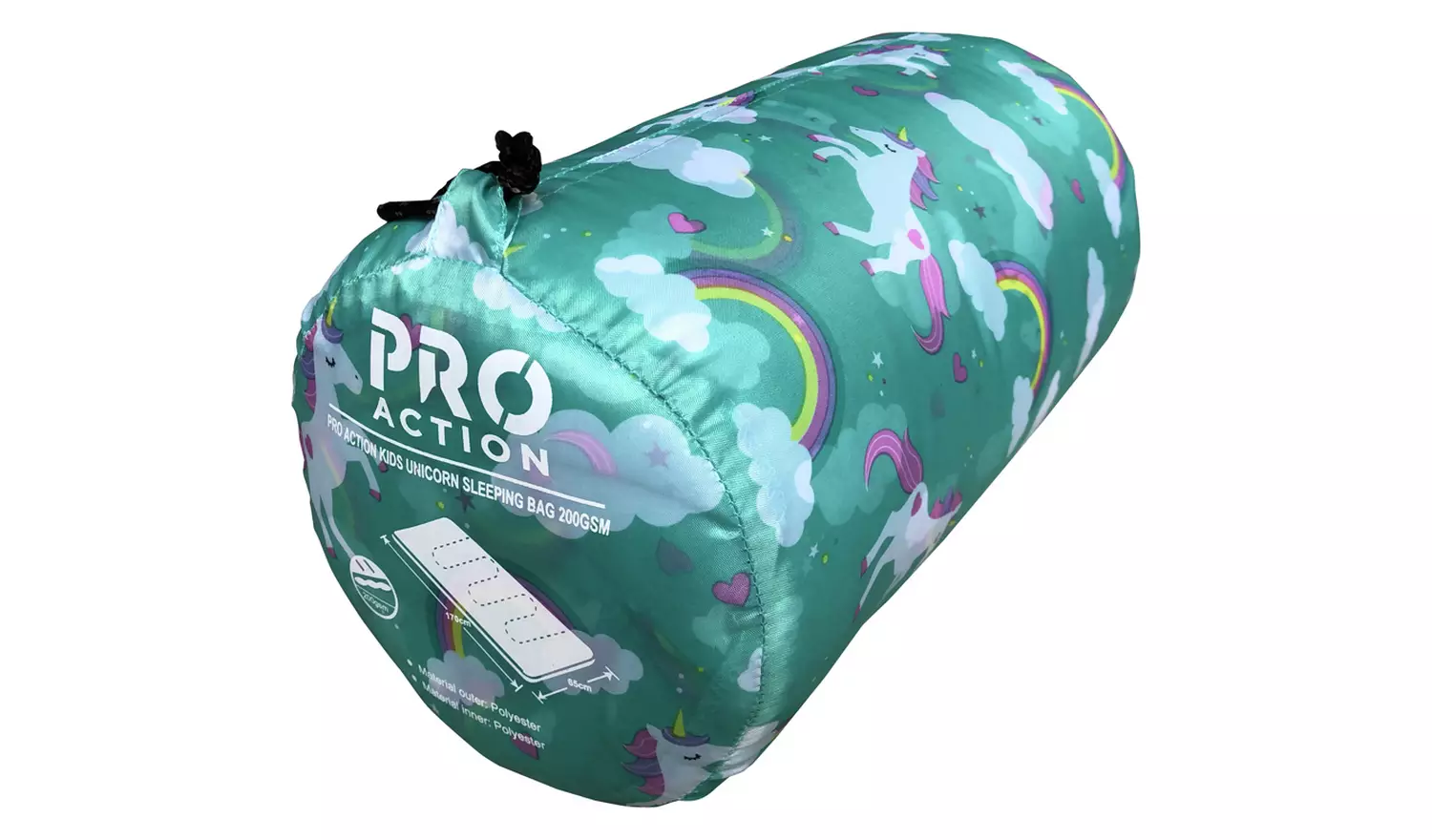 Pro Action 200GSM Kids Envelope Unicorn Sleeping Bag