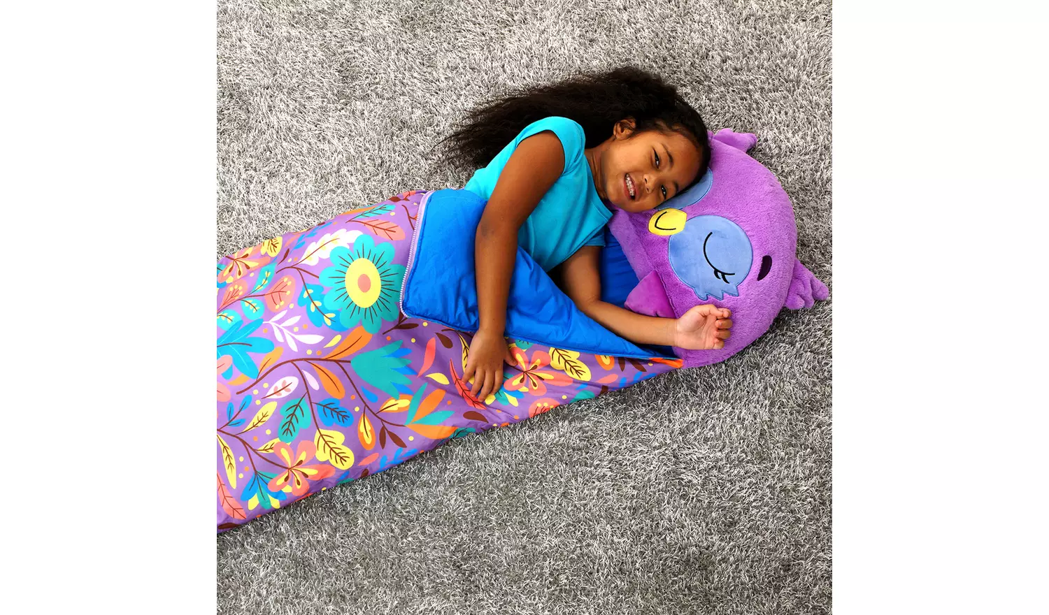Happy Nappers 280 GSM Owl Large Sleeping Bag