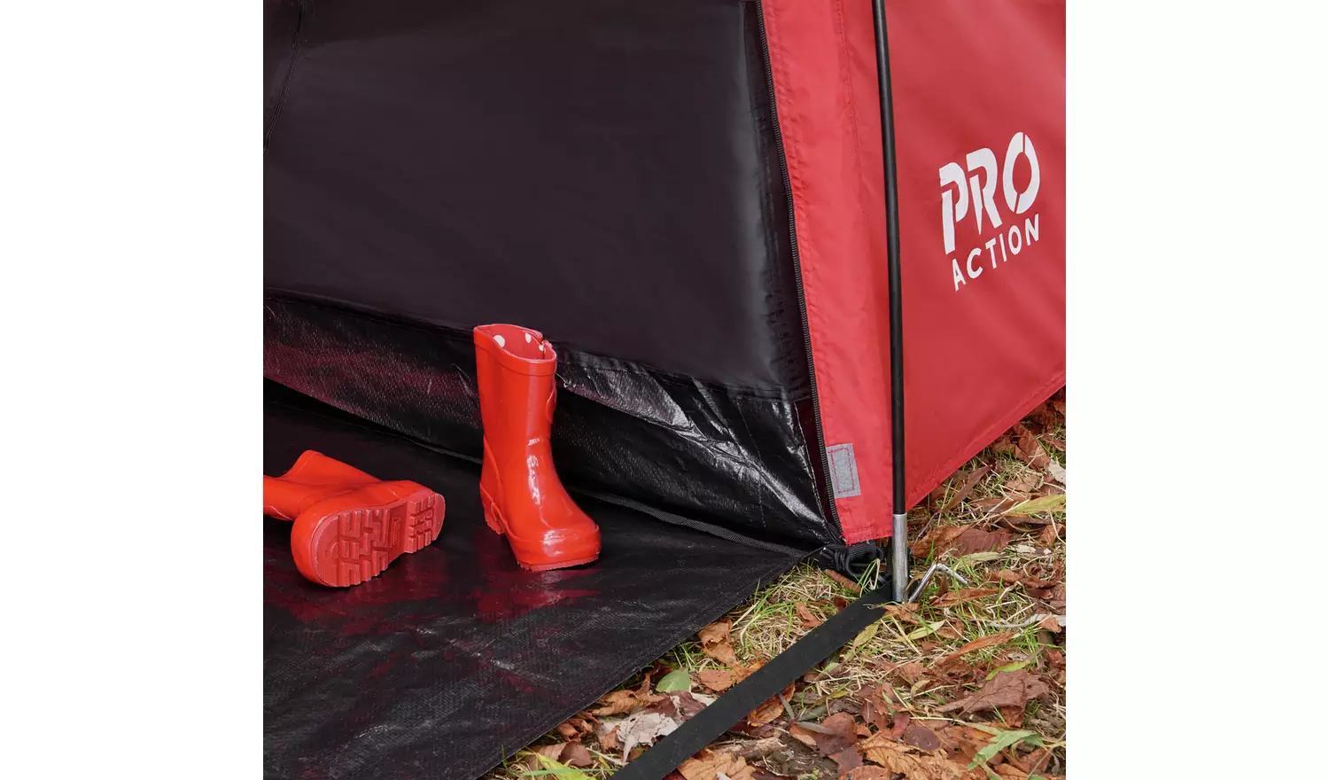 Pro Action 6 Person 3 Room Tunnel Camping Tent