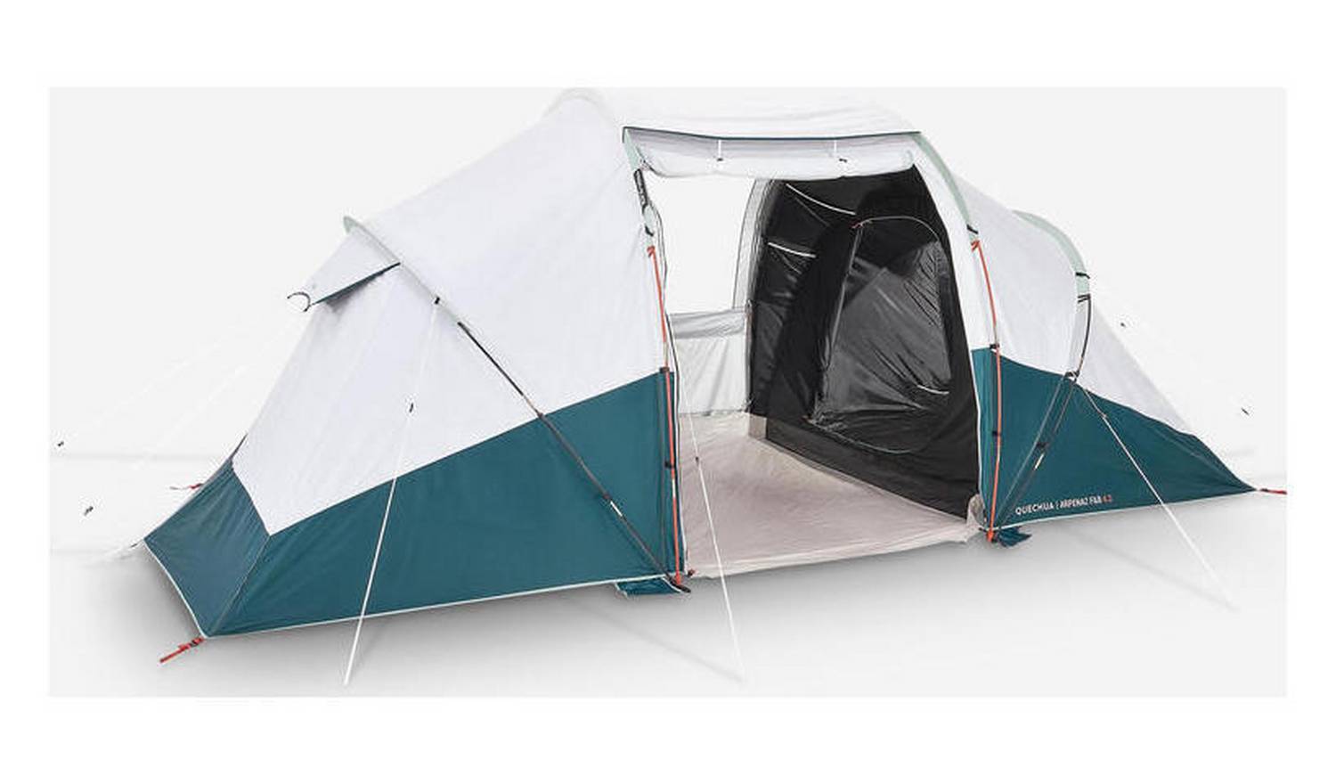 Decathlon 4 Person, 2 Rooms Camping Tent With Poles 4.2 F&B