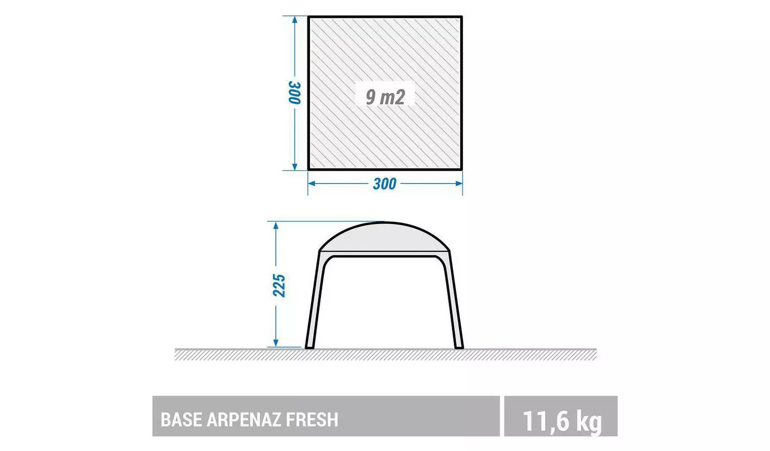 Decathlon Camping Living Room With Poles - 10-Person