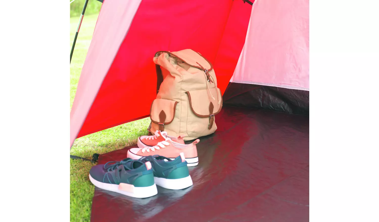 Pro Action 4 Person 1 Room Tunnel Camping Tent