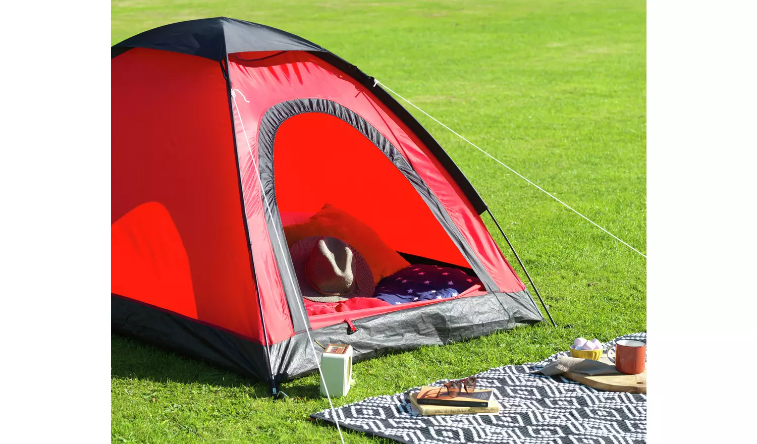 Pro Action 2 Person 1 Room Dome Tent