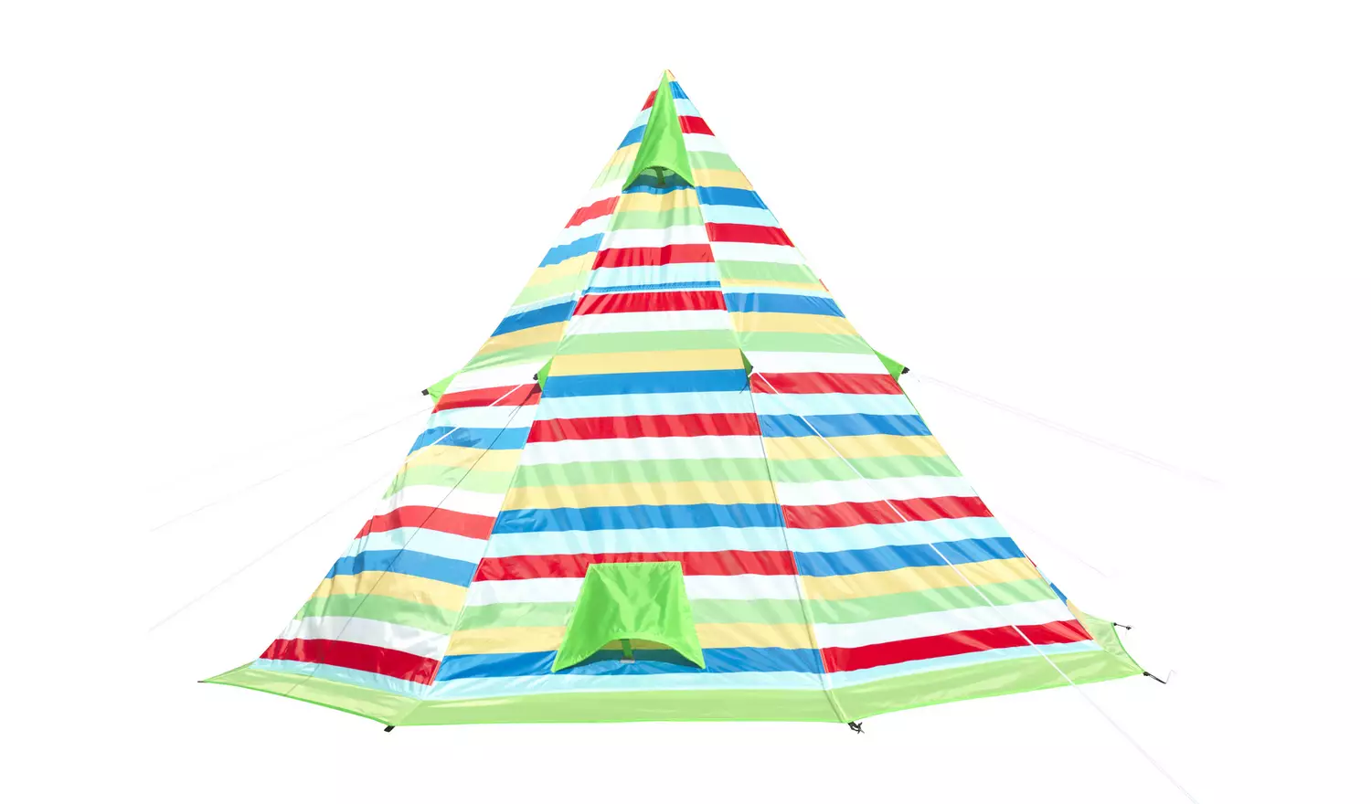 Pro Action Pattern 4 Man 1 Room Tipi Camping Tent
