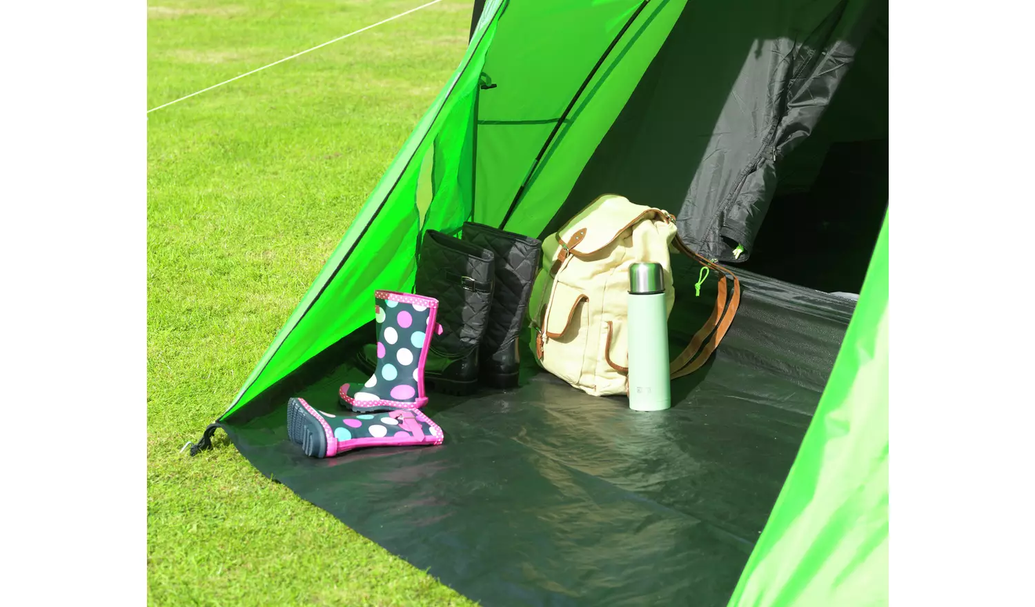 Pro Action 4 Person 1 Room Dome Camping Tent