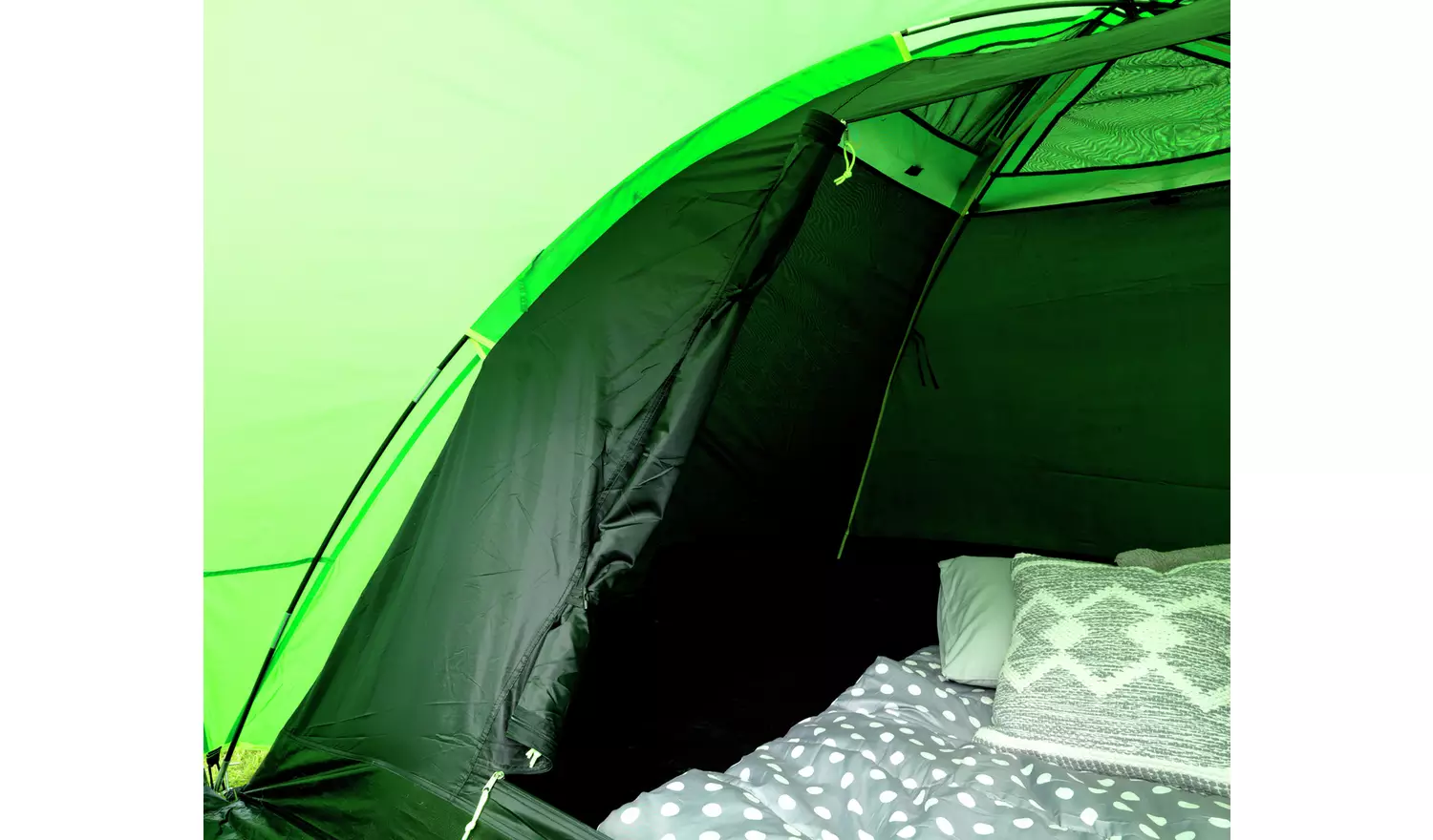 Pro Action 4 Person 1 Room Dome Camping Tent