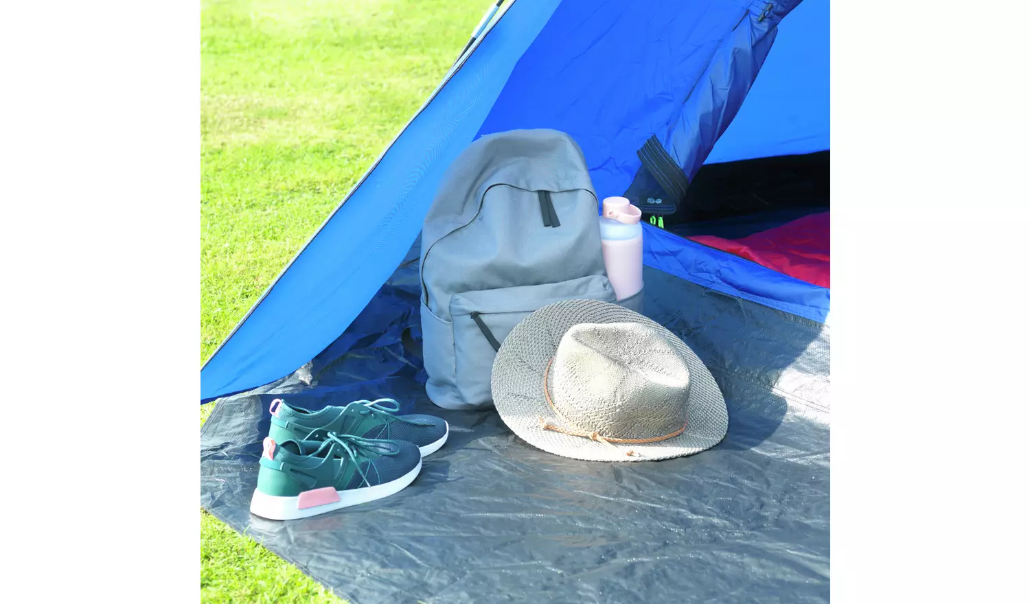 Pro Action 6 Person 1 Room Dome Camping Tent with Porch