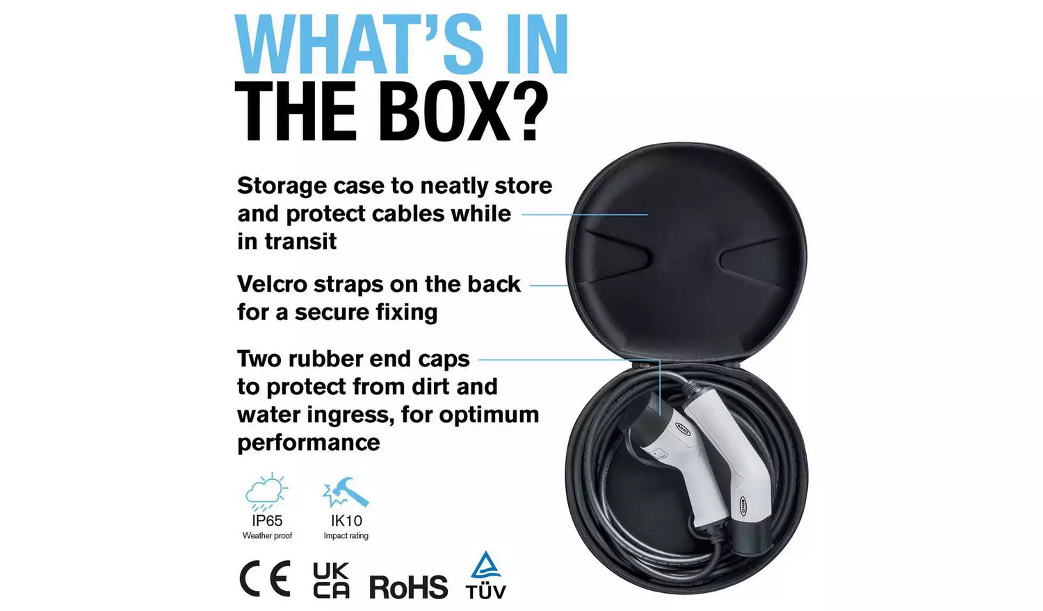 Ring Type 2 to Type 2 Single Phase 32A Charging Cable