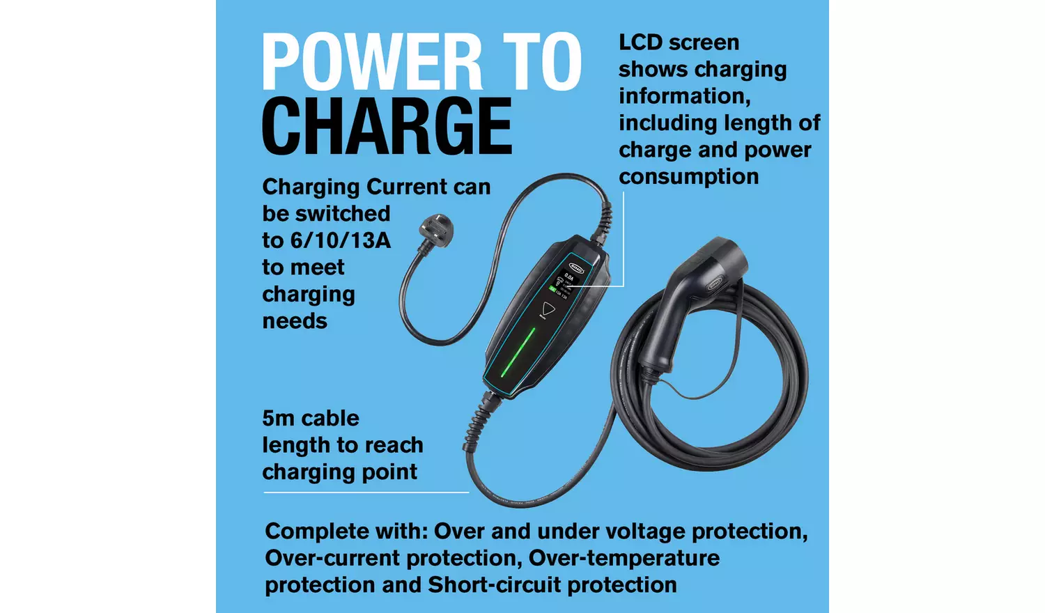 Ring3 Pin EV Type 2 Charging Cable