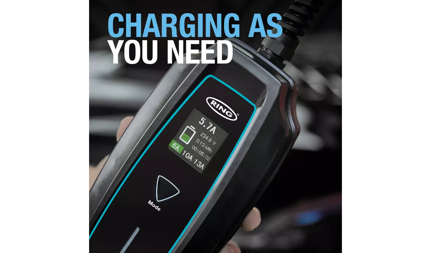 Ring3 Pin EV Type 2 Charging Cable