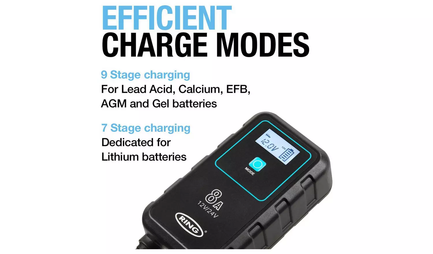 Ring Smartcharge8 12/24v Smart Battery Charger