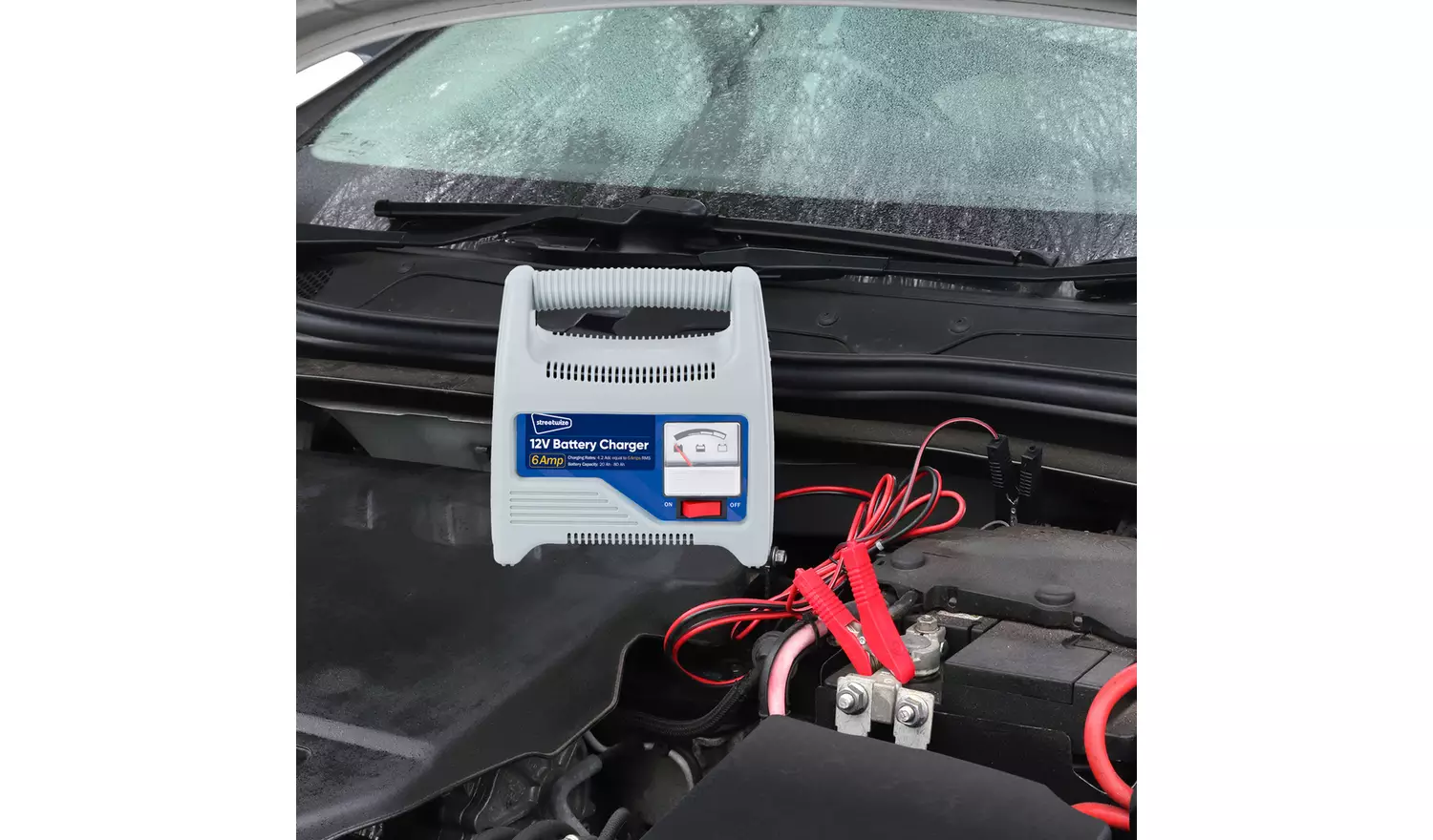 Streetwize 6 Amp Heavy Duty Automatic 12V Battery Charger