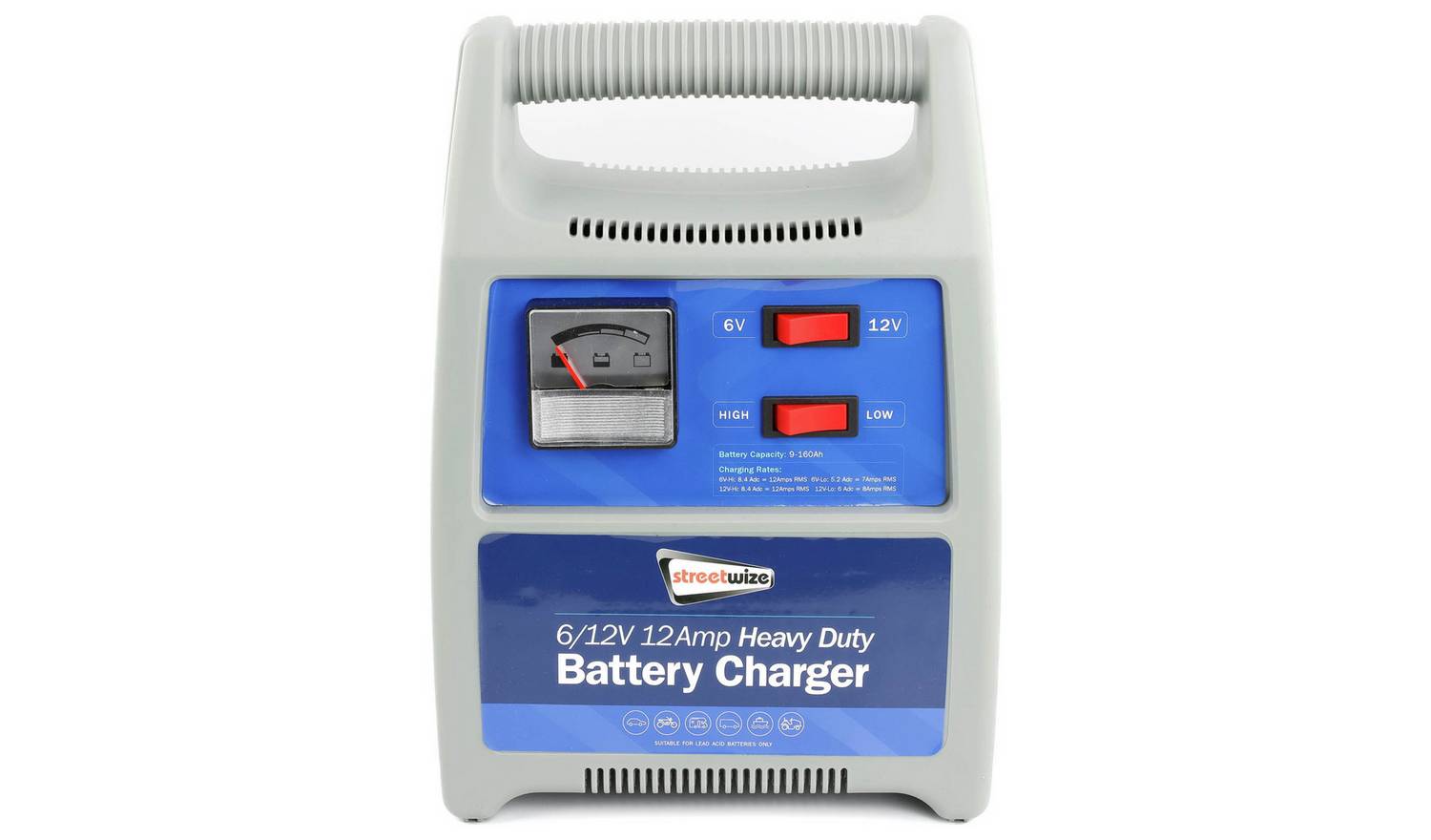 Streetwize 12 Amp 12V Automatic Battery Charger.