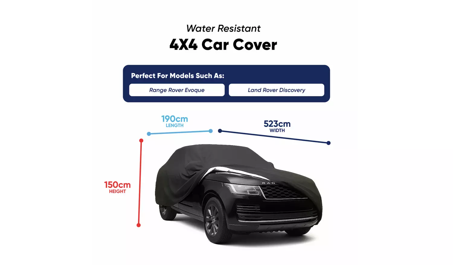 Streetwize Water-Resistant Full Car Cover for 4x4