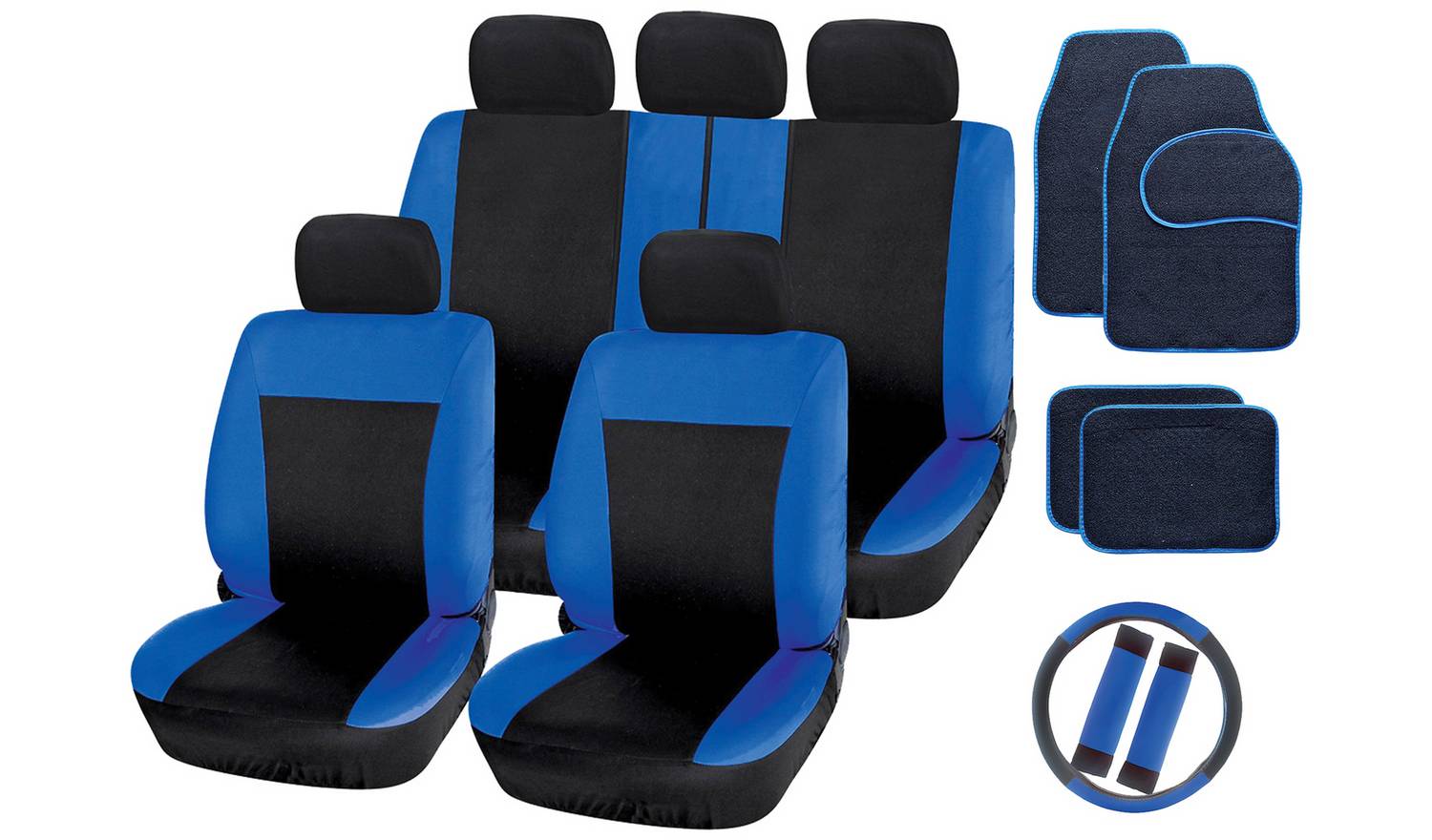 Streetwize Blue/Black Interior Car Set