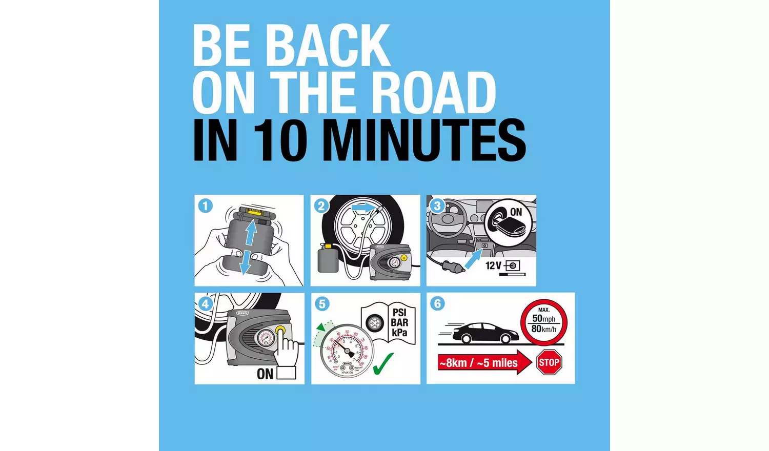 Ring Automotive Car Tyre Repair Kit