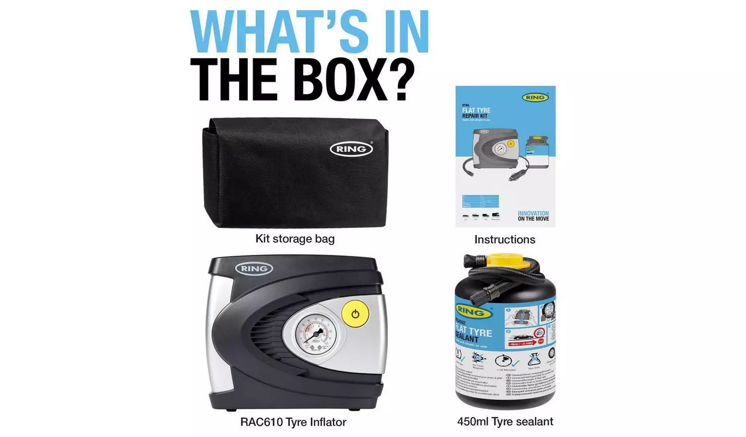 Ring Automotive Car Tyre Repair Kit