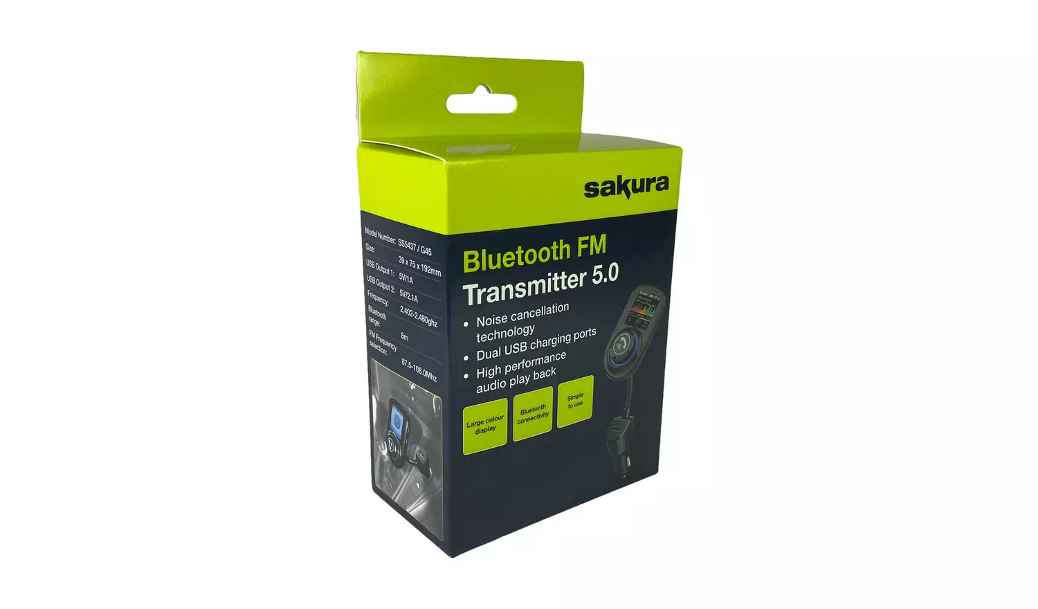 Sakura Bluetooth 5.0 FM Transmitter