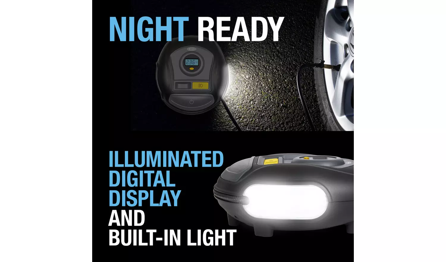 Ring RTC400 Digital Tyre Inflator With Light