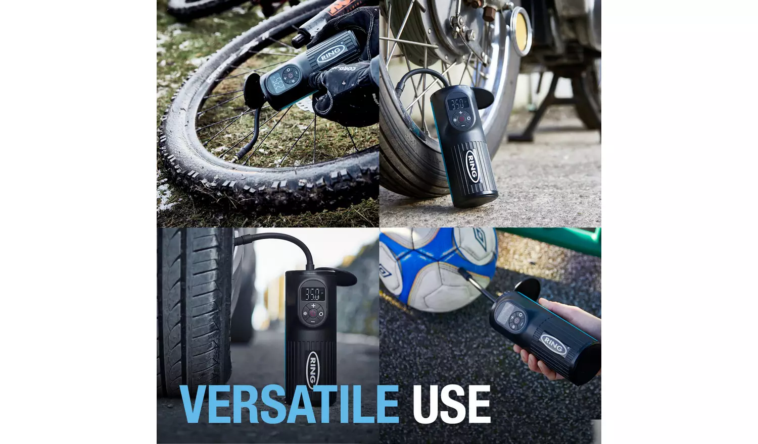 Ring RTC2000 Cordless Handheld Digital Tyre Inflator