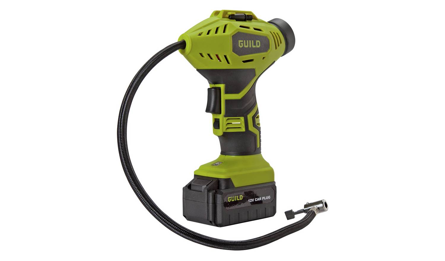 Guild Cordless Tyre Inflator with Accessories - 12V