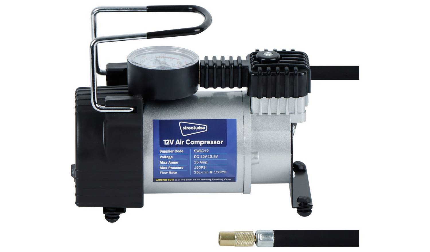 Streetwize 12V 150PSI Heavy Duty Air Compressor