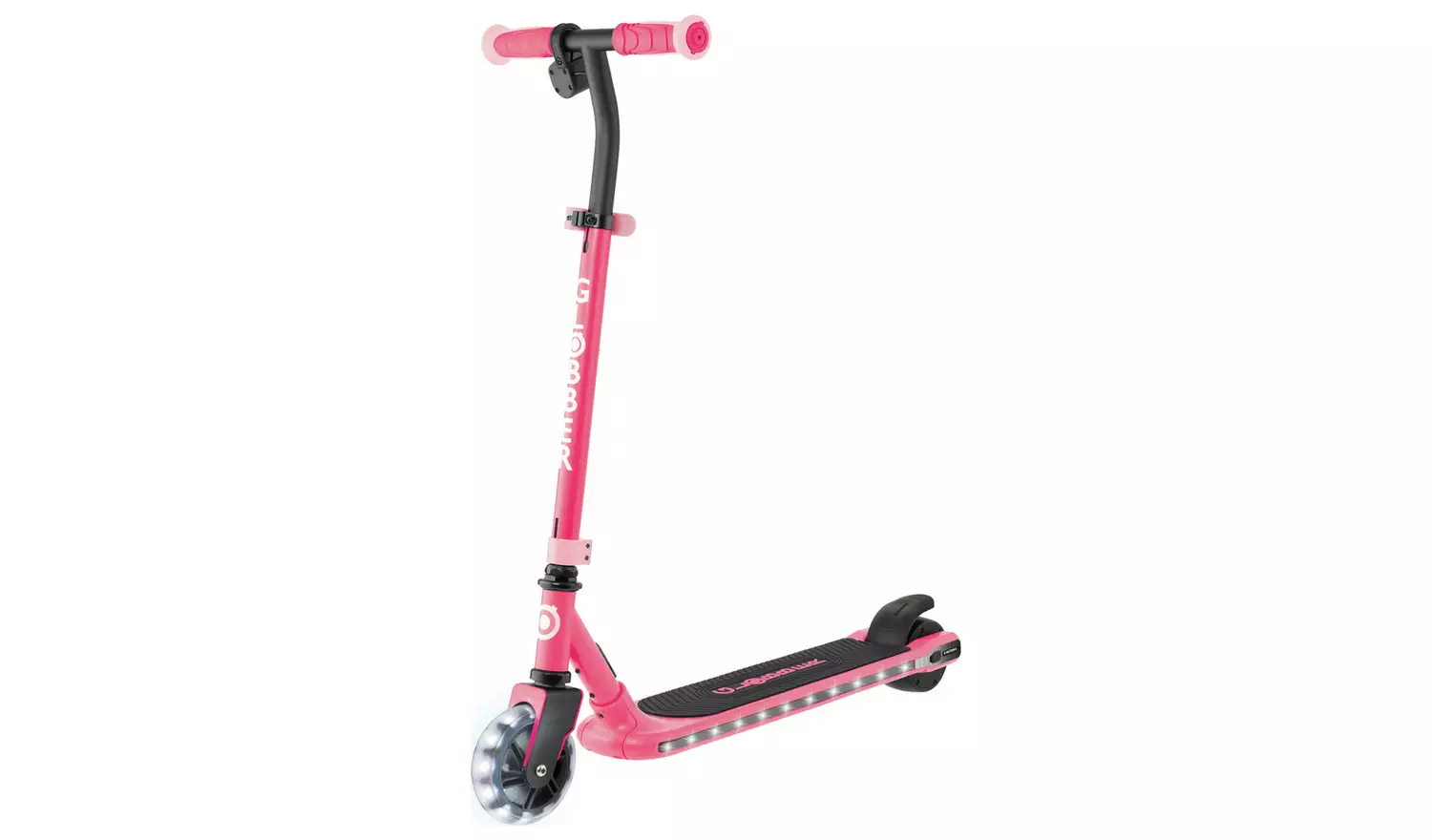 Globber E-motion 6 Kids Light Up Electric Scooter - Pink