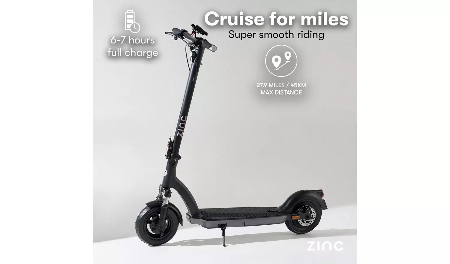 Zinc Velocity 2.0 500W Adult Folding Electric Scooter