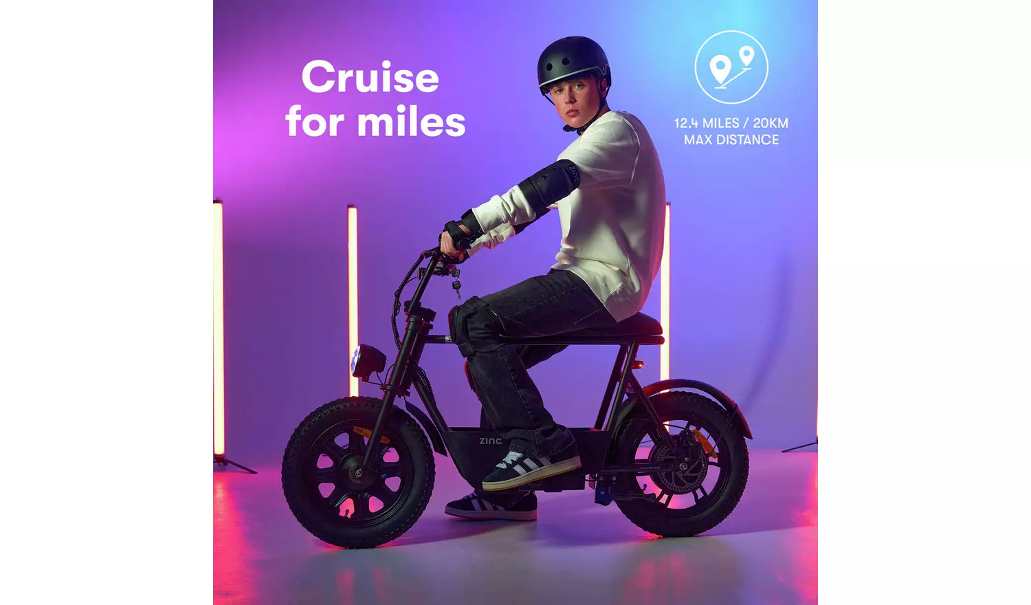 Zinc Sprinter 350W 16inch Electric Seated Scooter Ride On