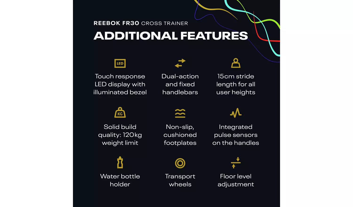 Reebok FR30 Elliptical Cross Trainer with Connected Fitness