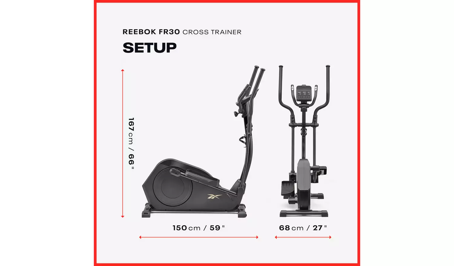 Reebok FR30 Elliptical Cross Trainer with Connected Fitness