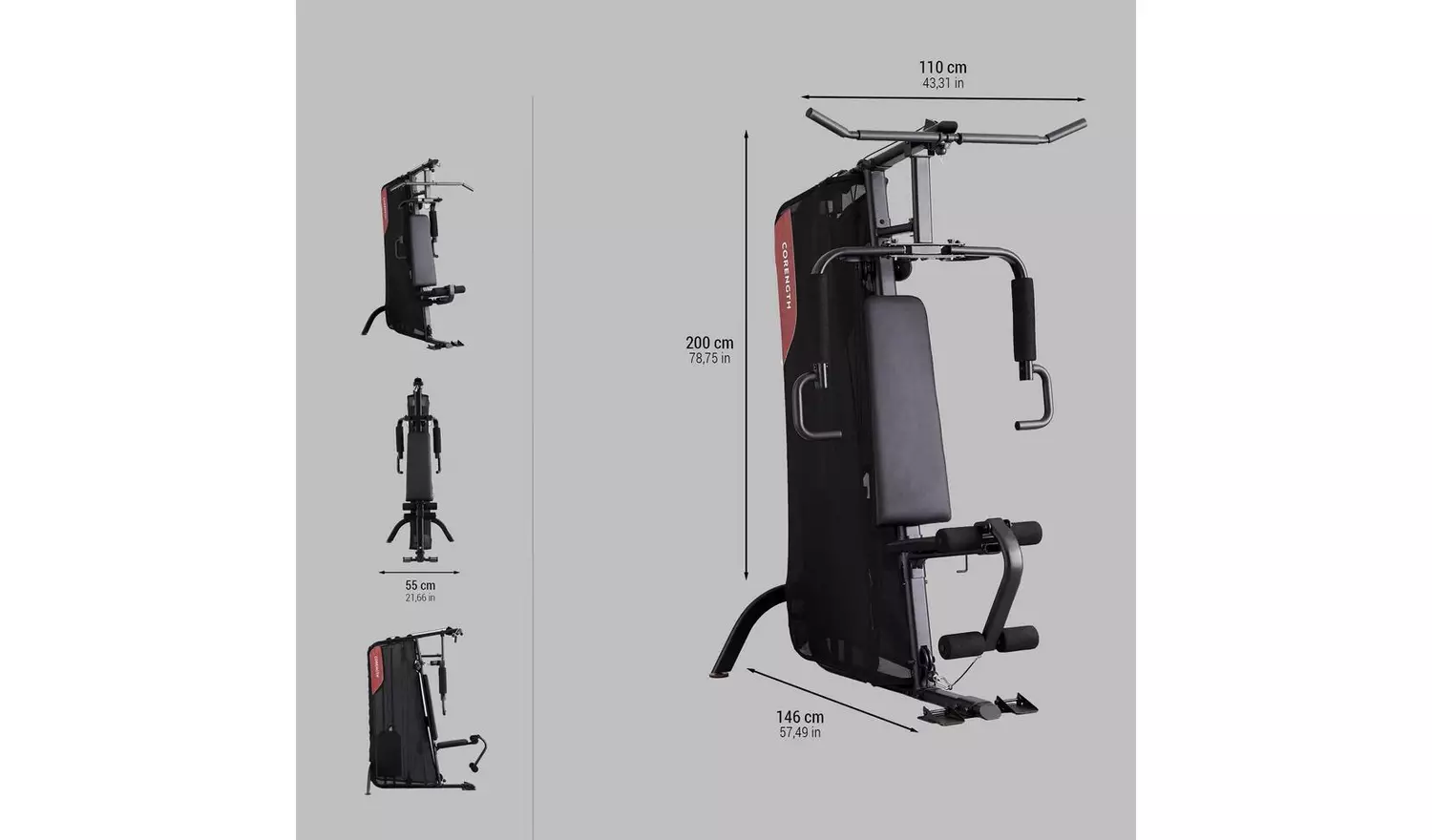 Decathlon 900 60kg Home Multi Gym Machine