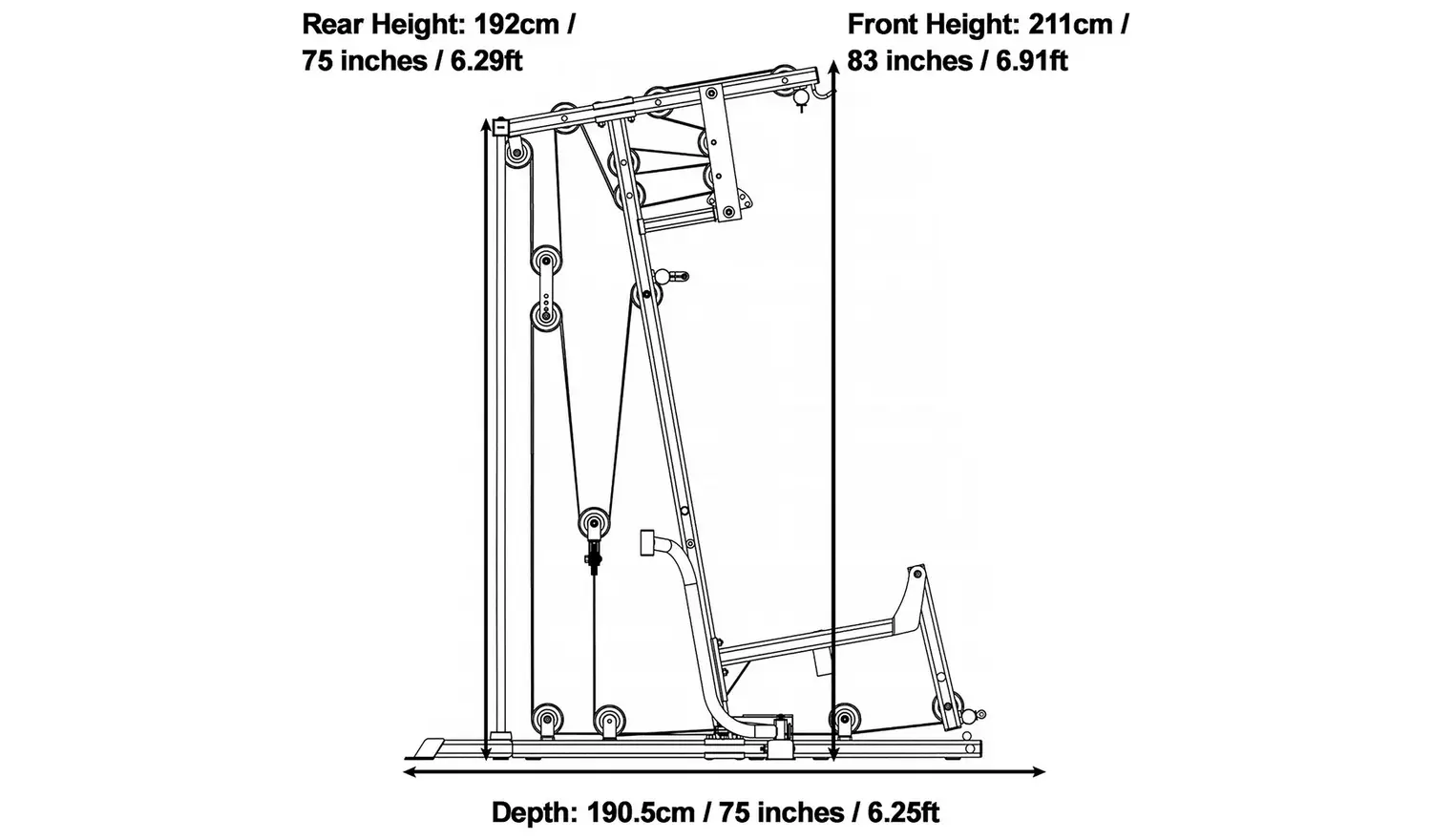 Marcy Eclipse HG5000 90KG Deluxe Home Multi Gym