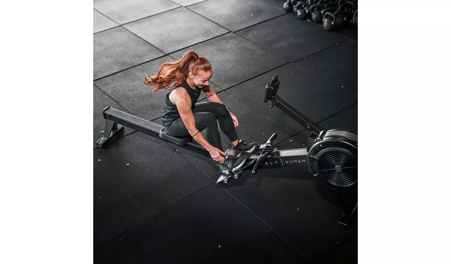 Half Human Air Manual Rowing Machine