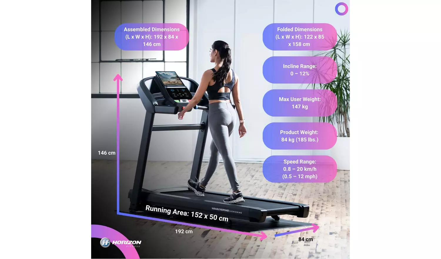 Horizon Fitness T202 Treadmill