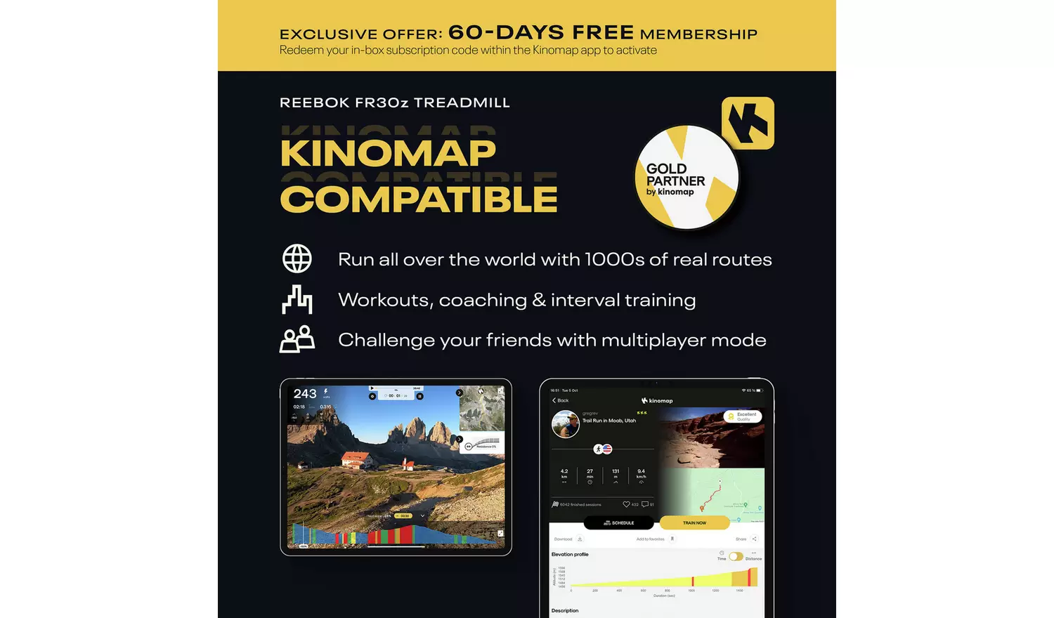 Reebok FR30z Treadmill with Connected Fitness