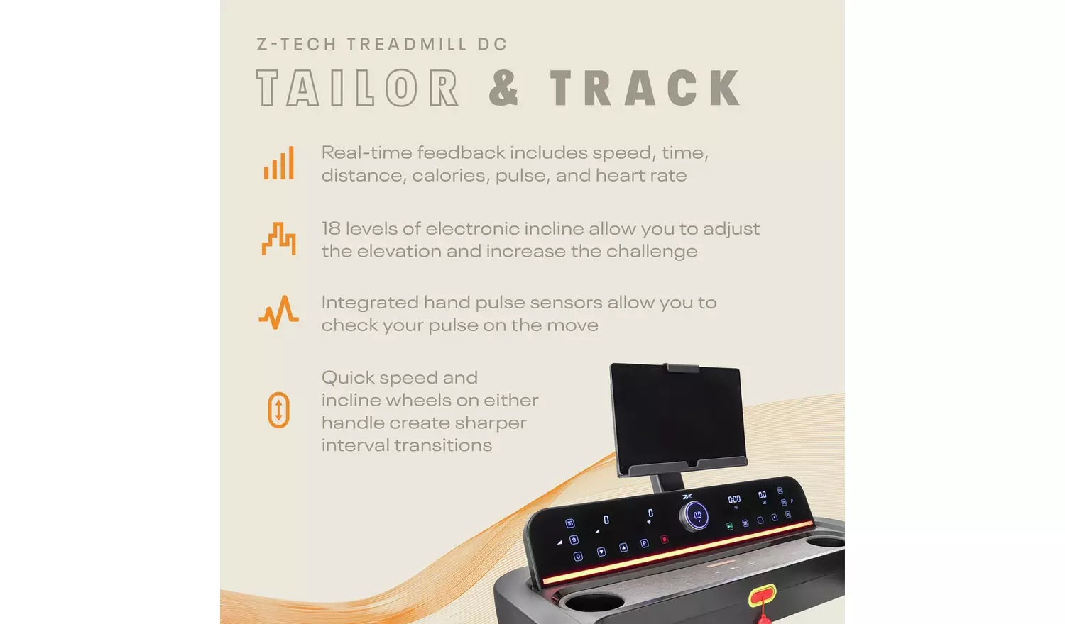 Reebok Z-Tech DC Treadmill with Connected Fitness