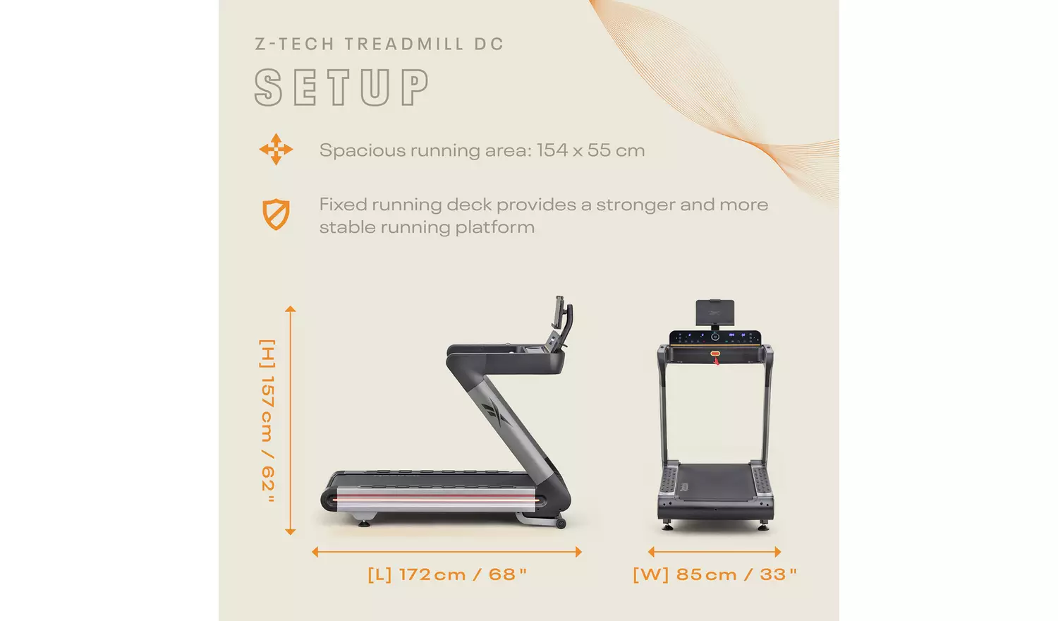 Reebok Z-Tech DC Treadmill with Connected Fitness