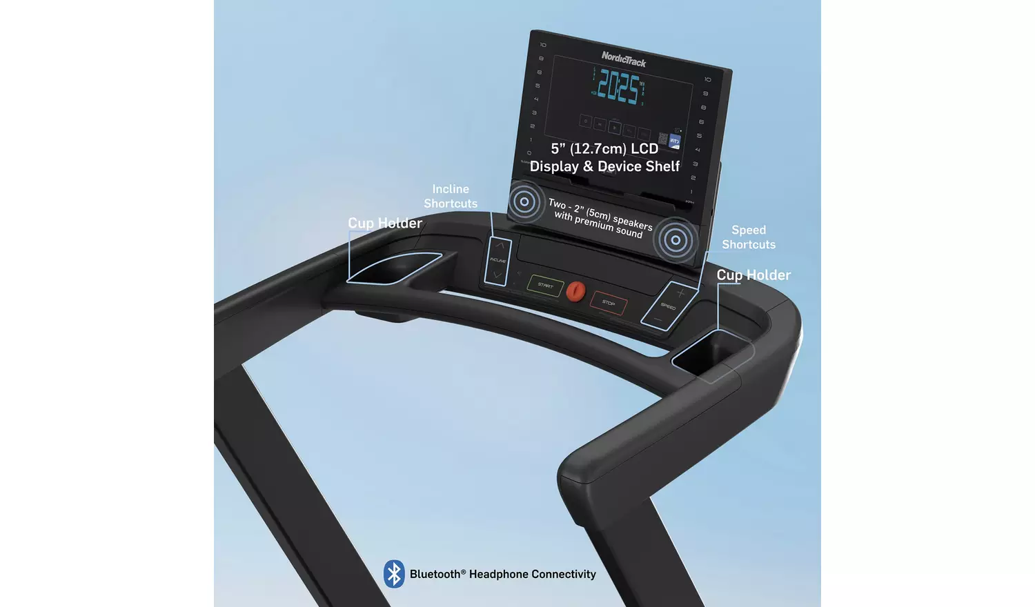 Nordic Track T Series 7 Folding Treadmill with Bluetooth