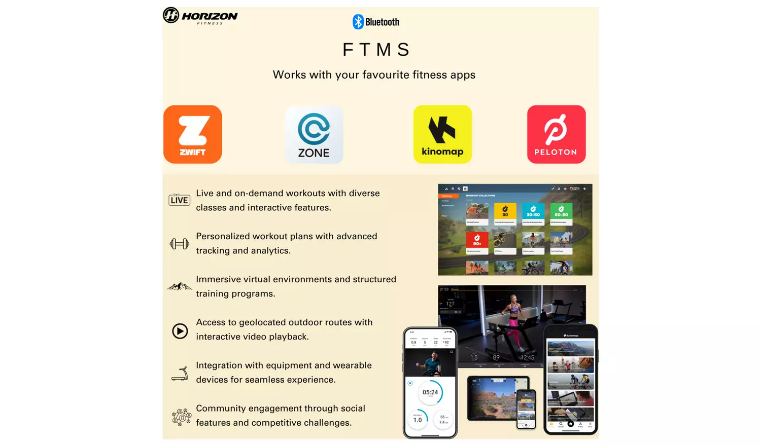 Horizon Fitness 5.0AT Folding Treadmill with Bluetooth
