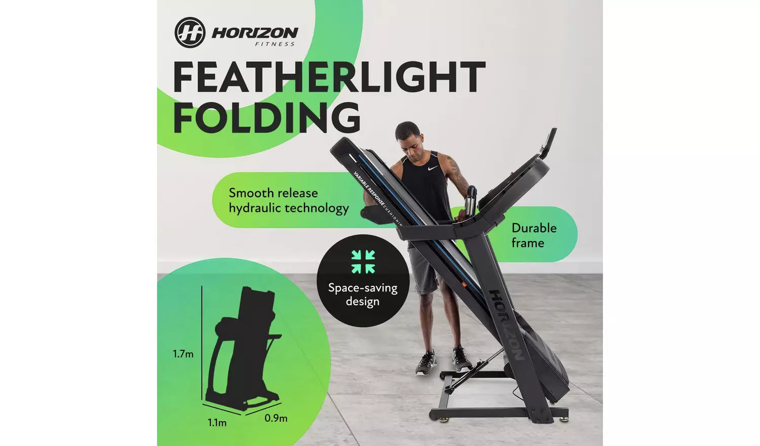 Horizon Fitness 7.0 AT Folding Treadmill