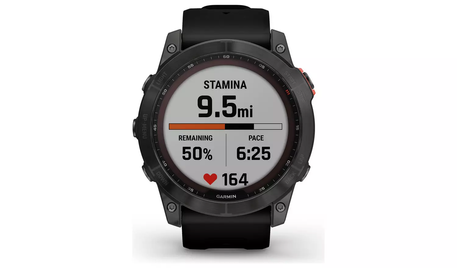 Garmin Fenix 7X Silicone Strap Smart Watch - Black