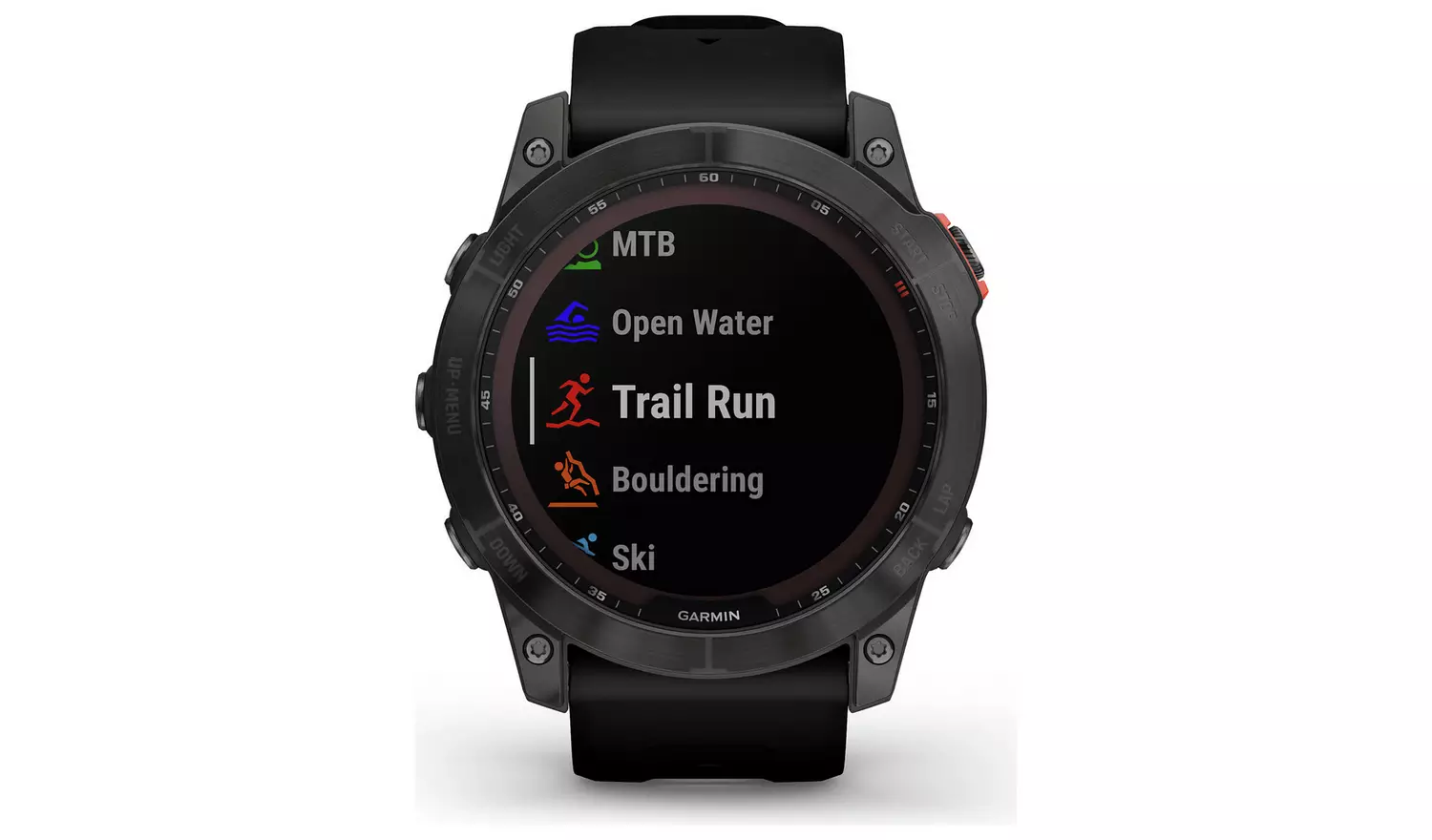 Garmin Fenix 7X Silicone Strap Smart Watch - Black