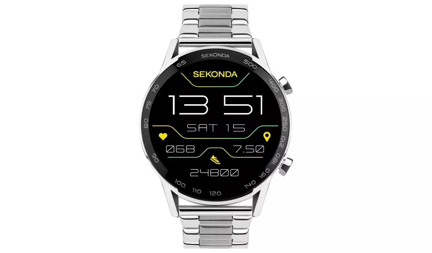 Sekonda Active Plus Stainless Steel Bracelet Smart Watch