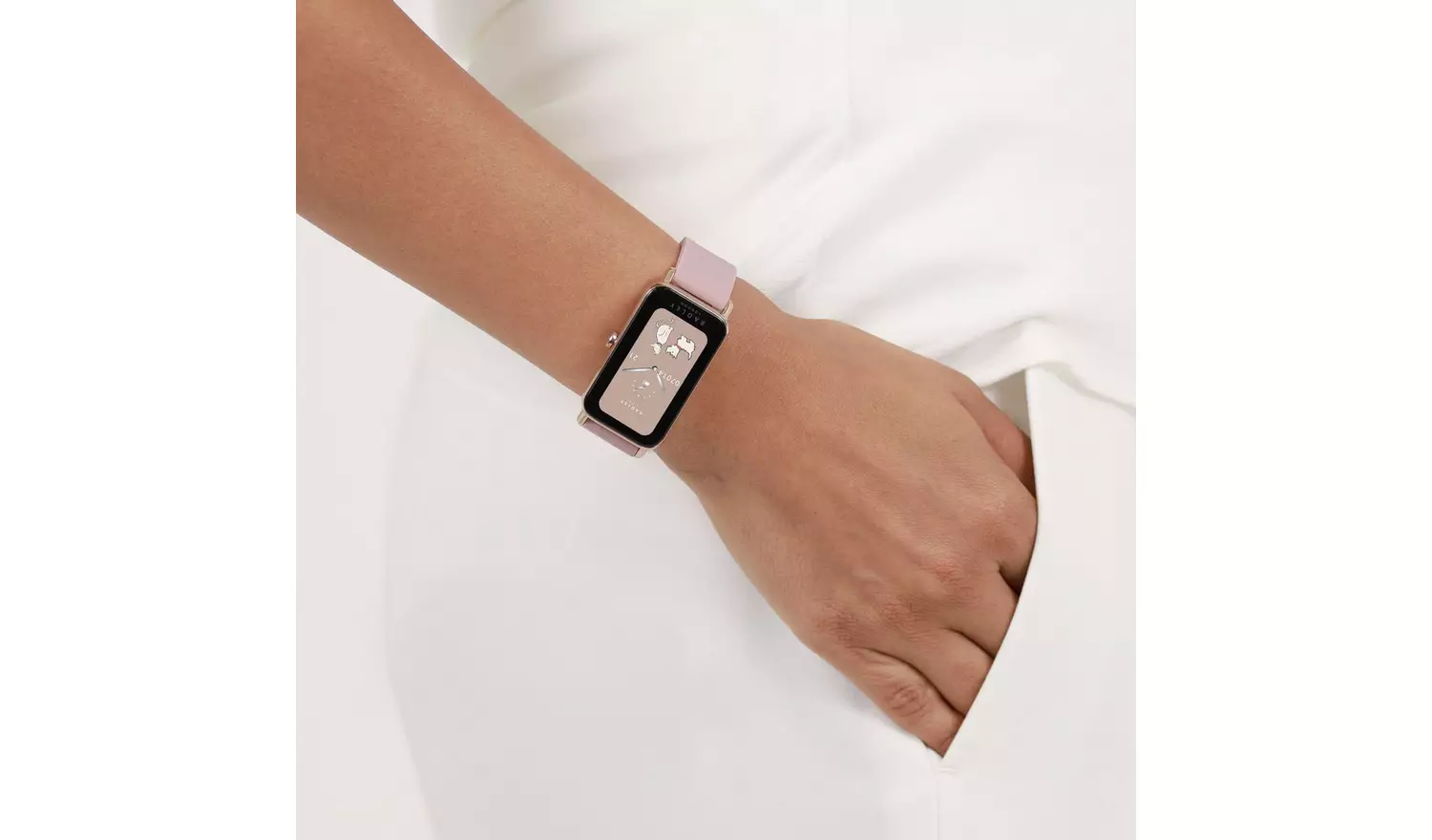 Radley Series 21 Ladies Pink Silicone Strap Smart Watch